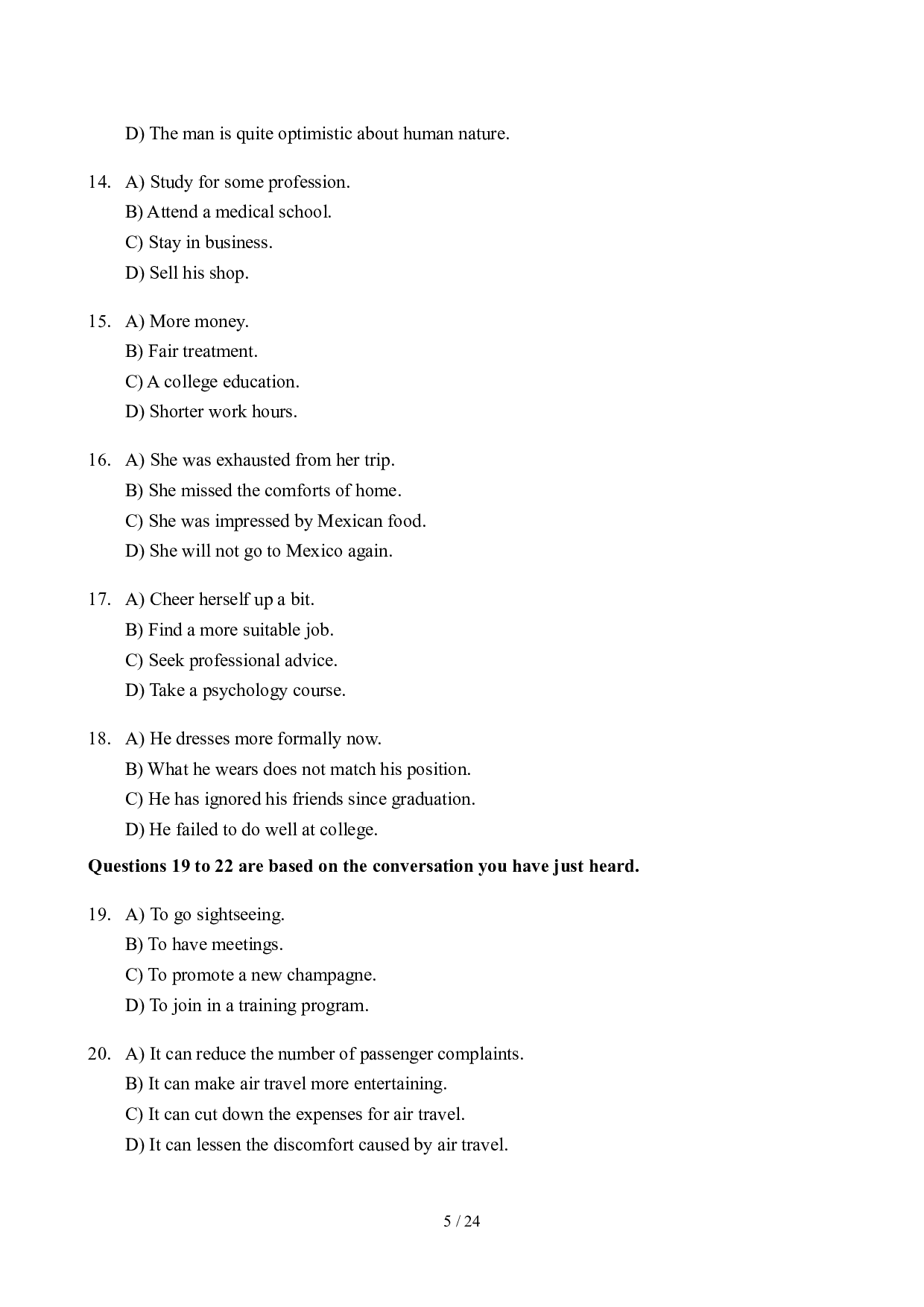 2007年6月英语六级真题及答案.doc 第5页