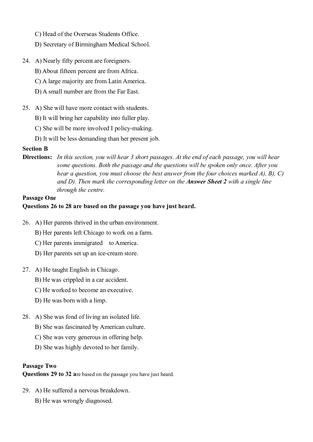 2007年6月大学英语四级真题 （推荐打印）❤.pdf 第6页