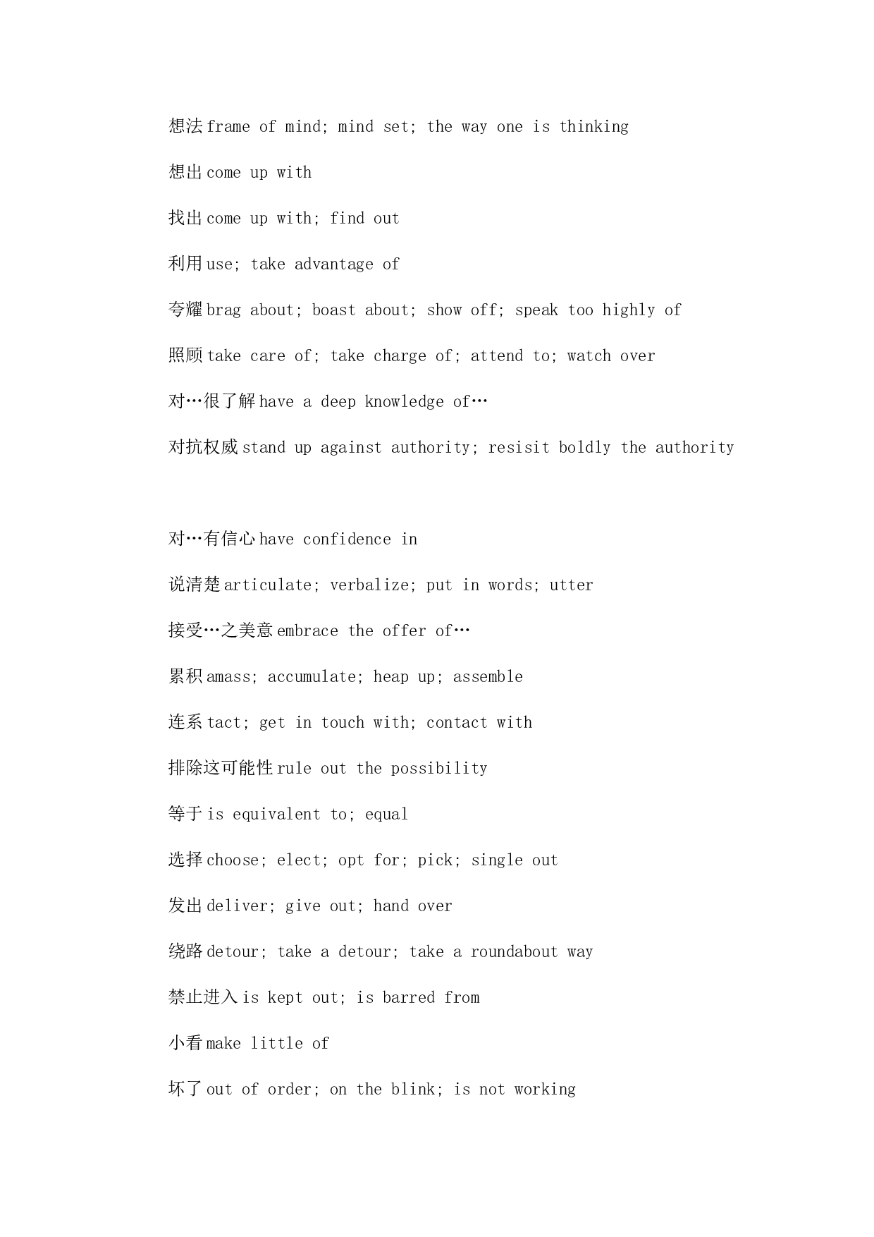 四六级写作中绝对用得到的关键词汇及短语汇总.doc 第4页