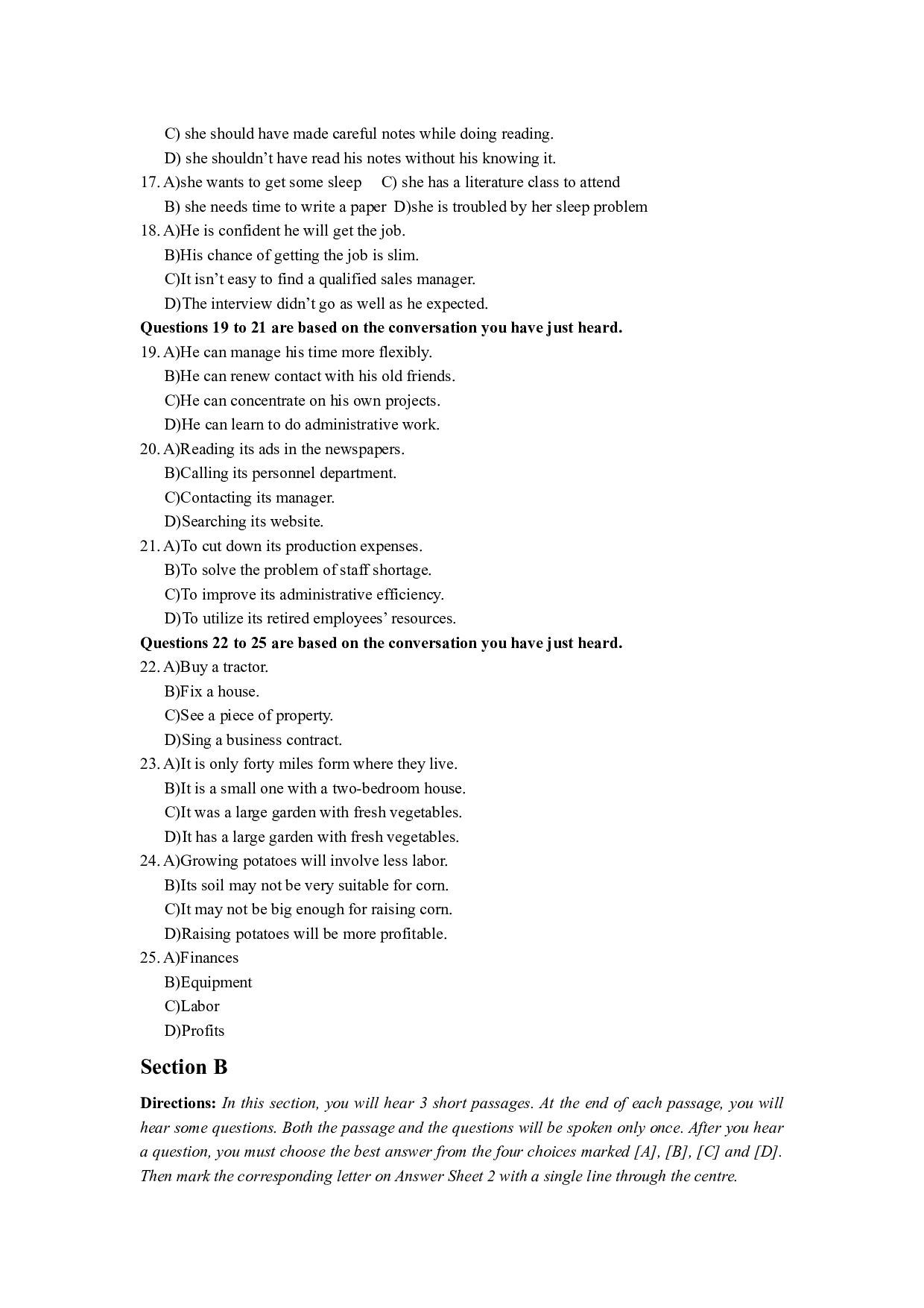 2008年12月英语四级真题.docx 第5页