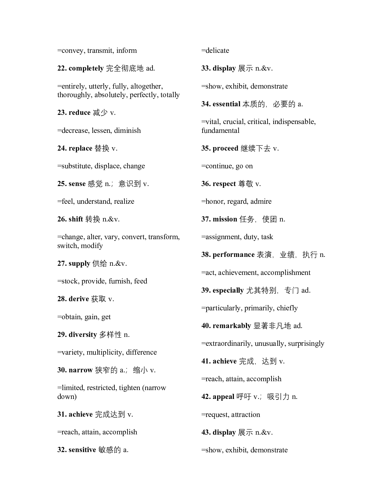 大学英语四六级同义替换-适用听力阅读.docx 第2页