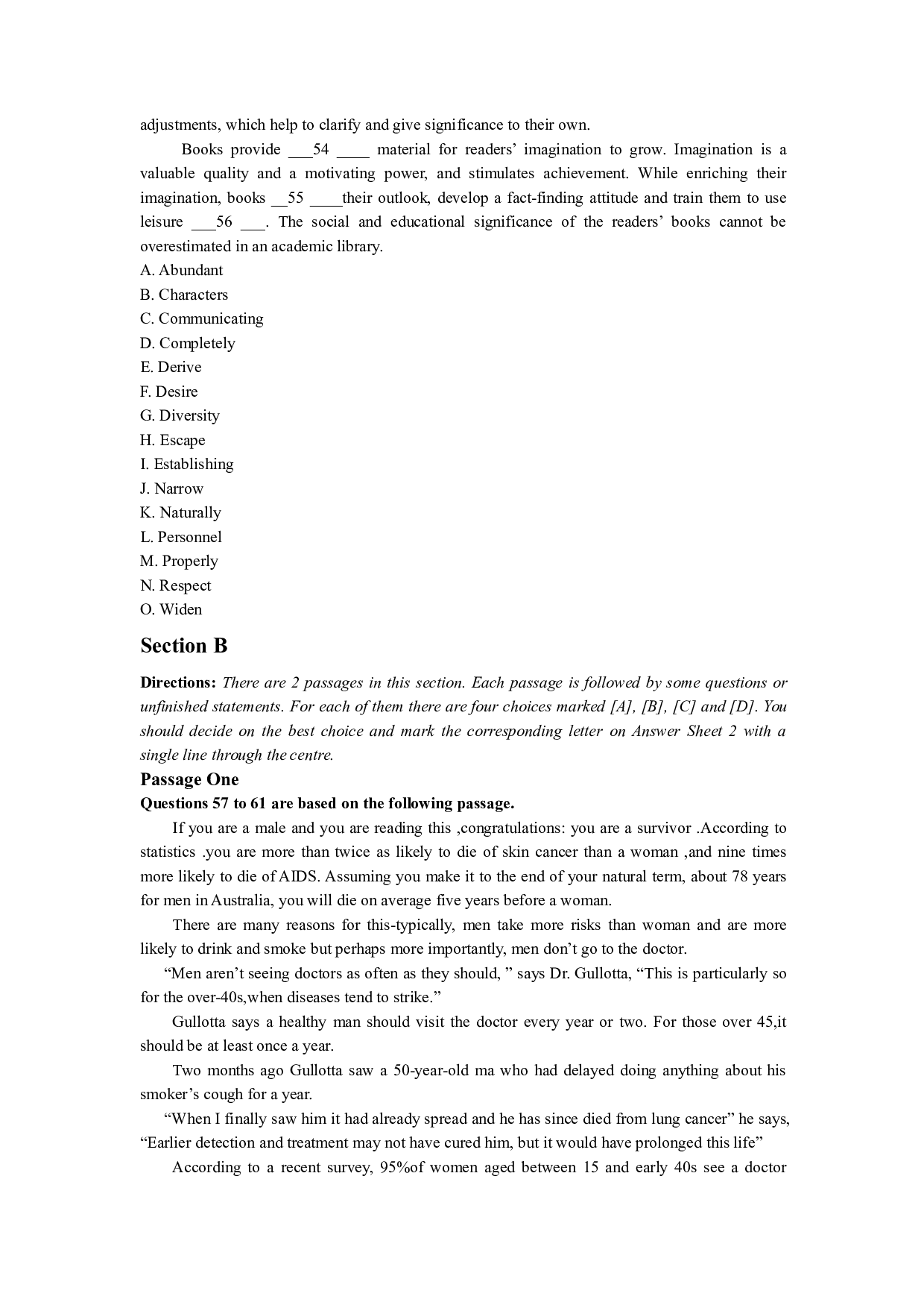 2008年12月英语四级真题（推荐打印）❤ .pdf 第8页