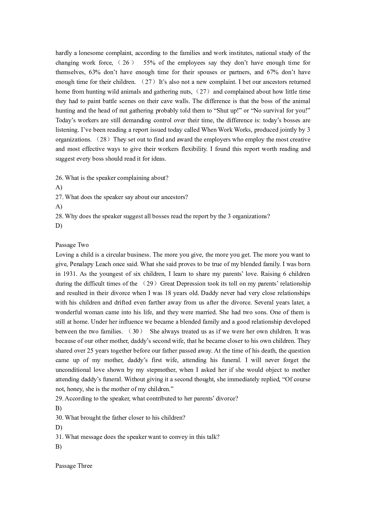 2008年6月英语四级考试真题解析+听力原文.docx 第4页