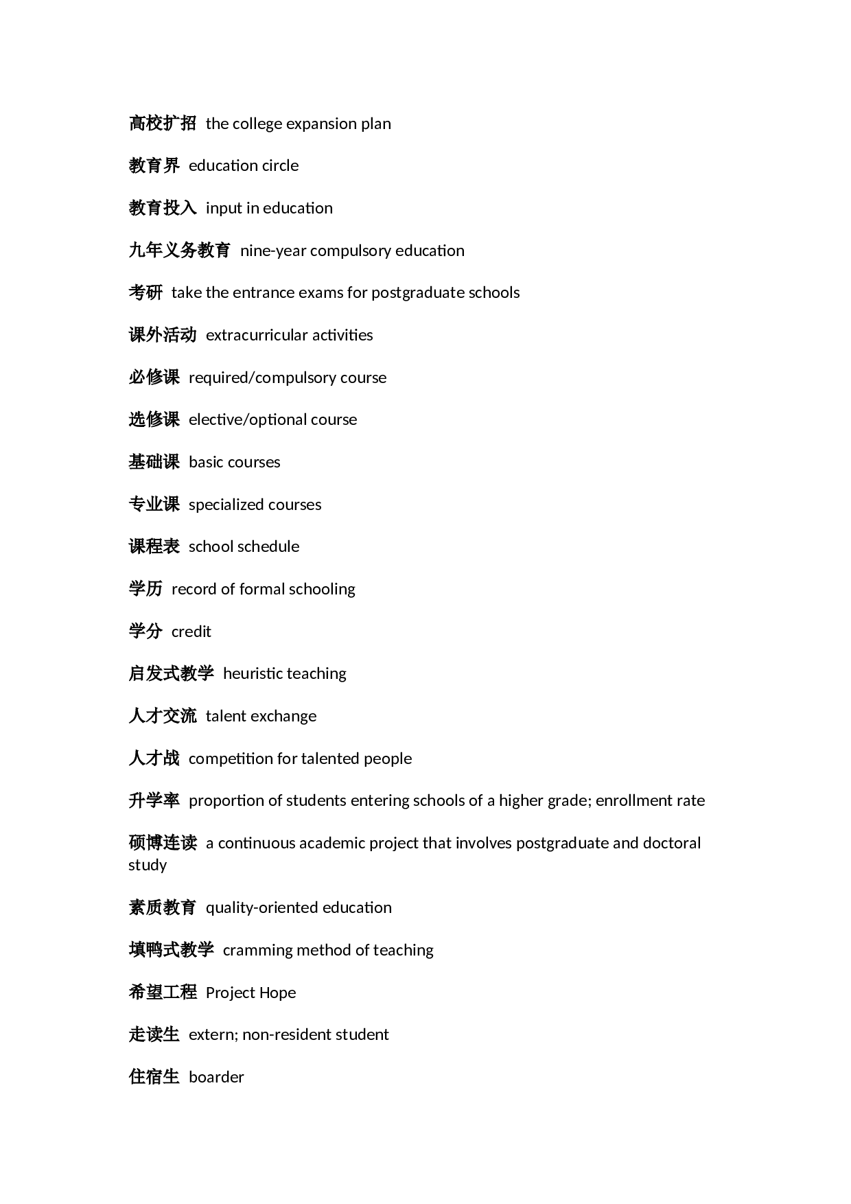 英语四六级翻译必背主题词汇.docx 第8页