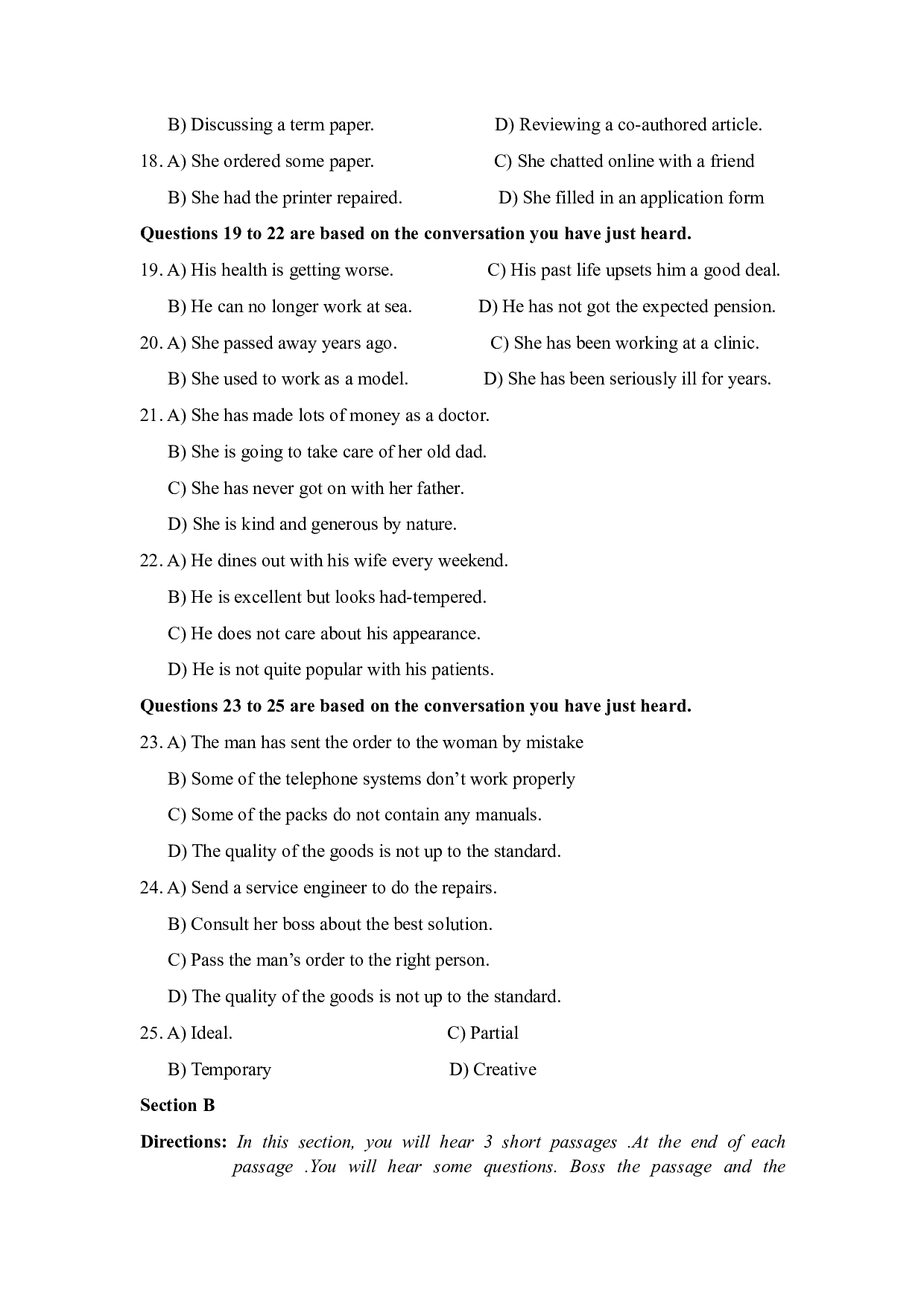 2009年6月英语四级真题（推荐打印）❤.pdf 第6页