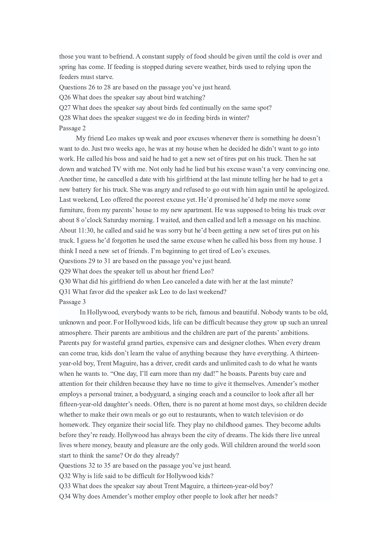 2009年6月英语四级答案解析+听力原文.docx 第9页