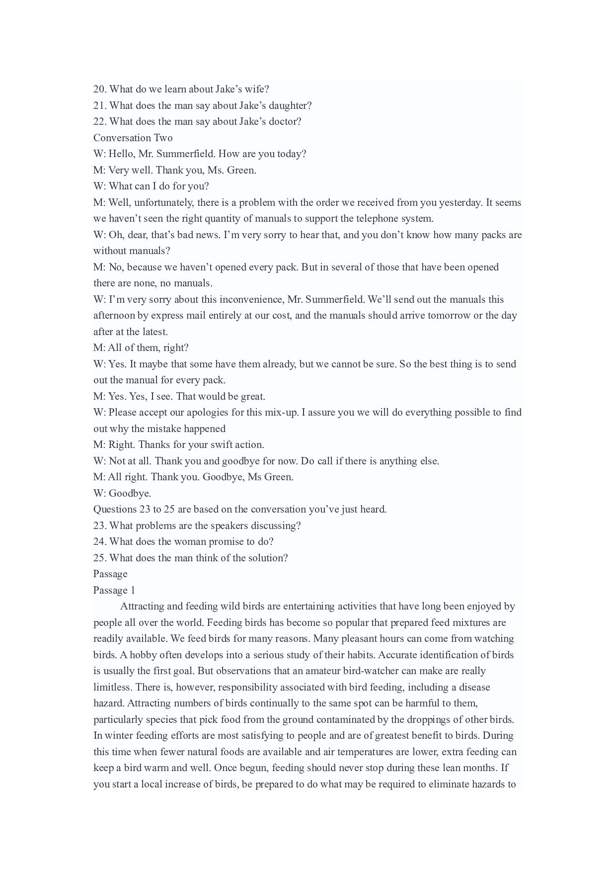 2009年6月英语四级答案解析+听力原文.docx 第8页