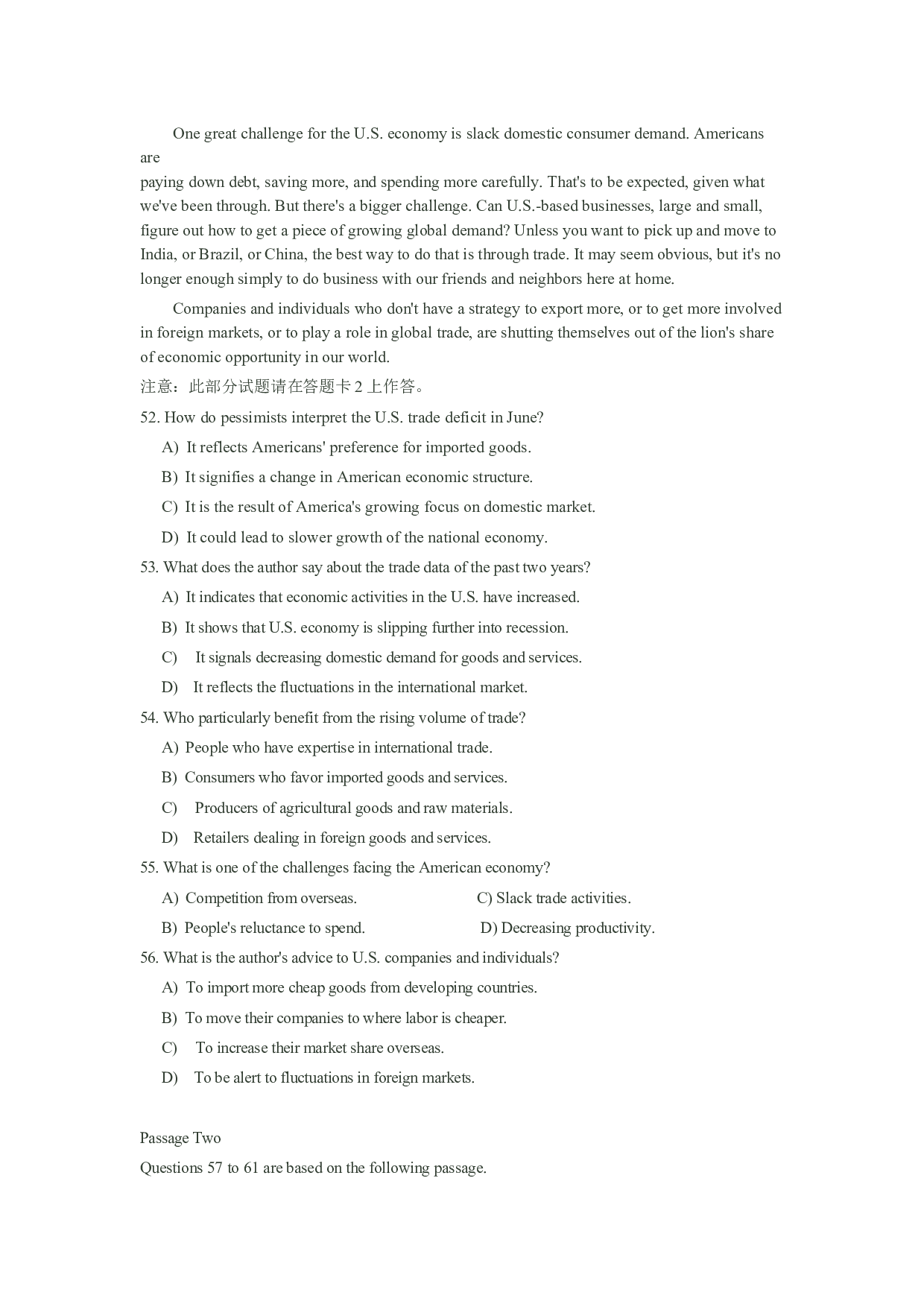 2011年12月大学英语六级真题.doc 第10页