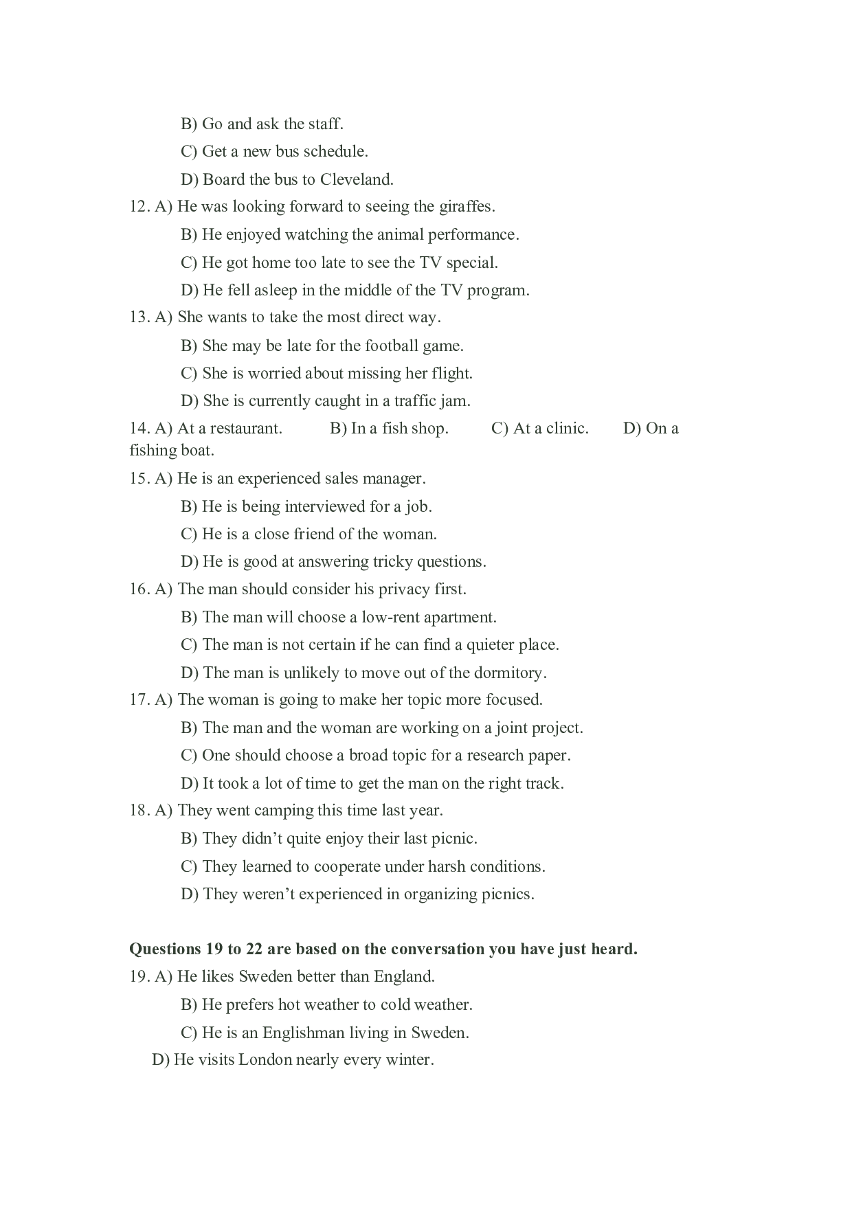 2011年12月英语四级真题.docx 第5页