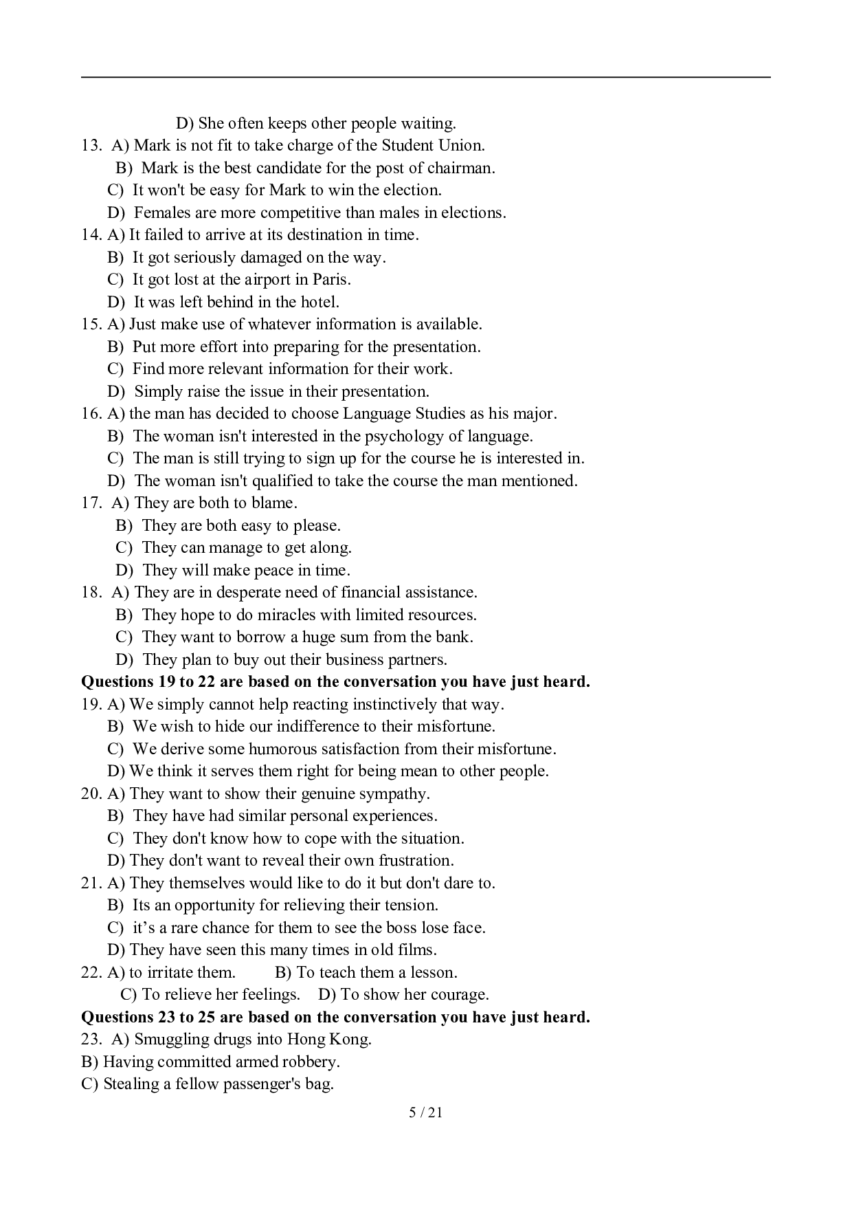 2011年6月英语六级真题及答案.doc 第5页