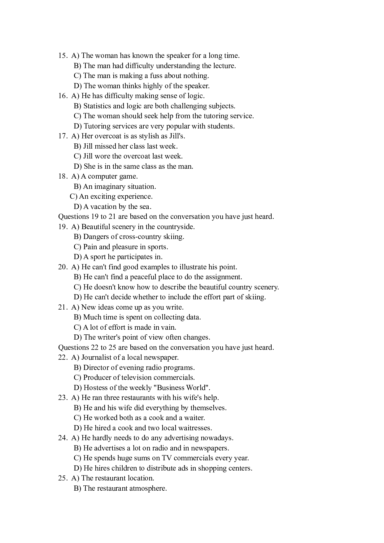 2011年6月英语四级真题.docx 第5页