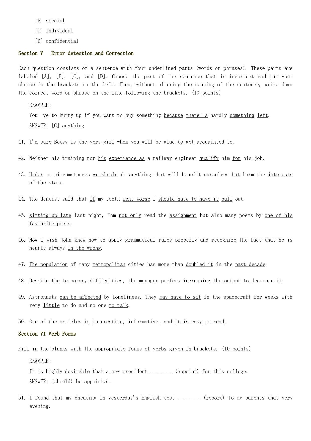 1980&mdash;1985年历年考研英语真题+答案集合(无解析).doc 第8页