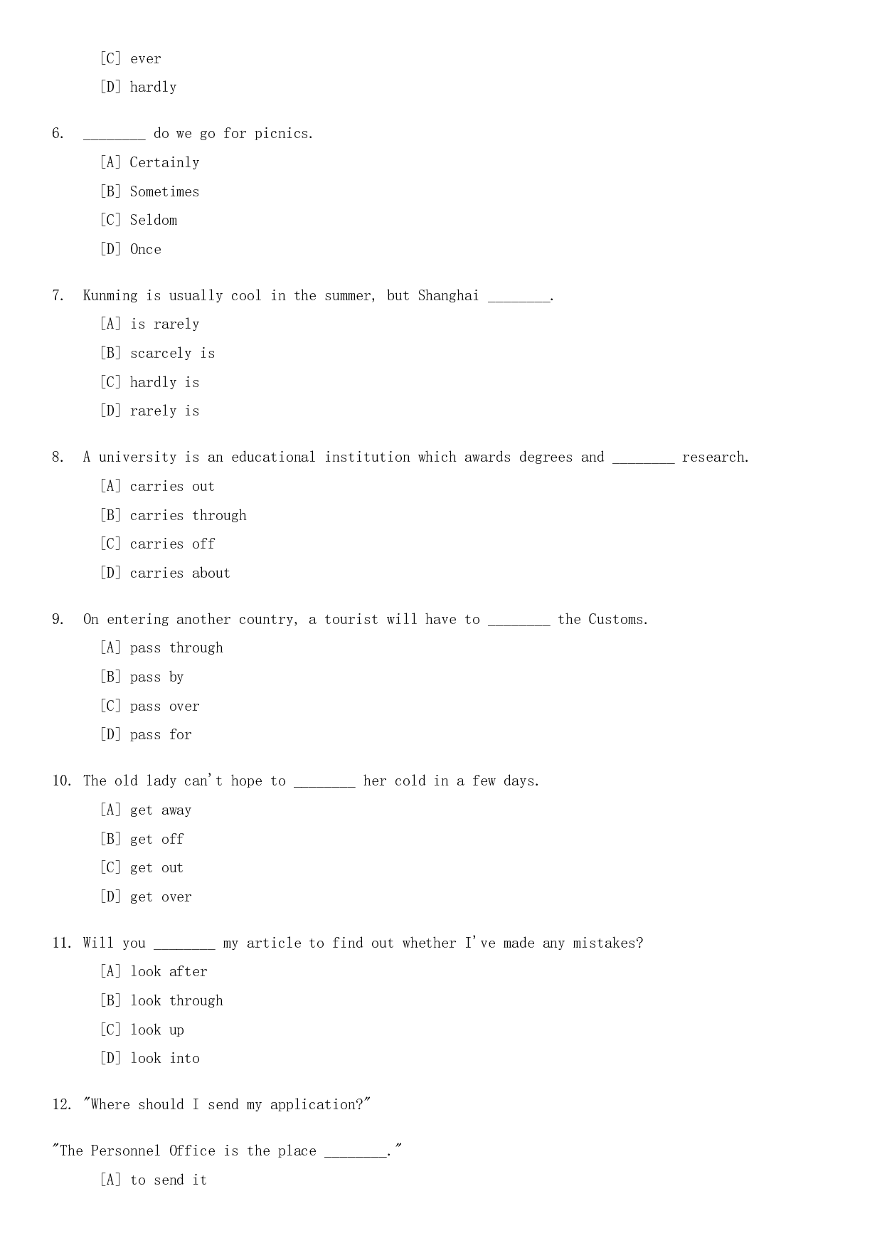 1980&mdash;1985年历年考研英语真题+答案集合(无解析).doc 第2页