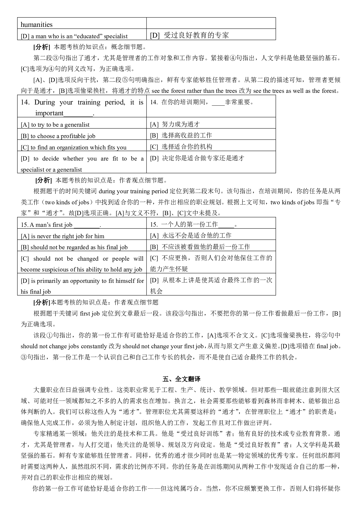 1986&mdash;1997年历年考研英语真题答案解析合集.pdf 第6页