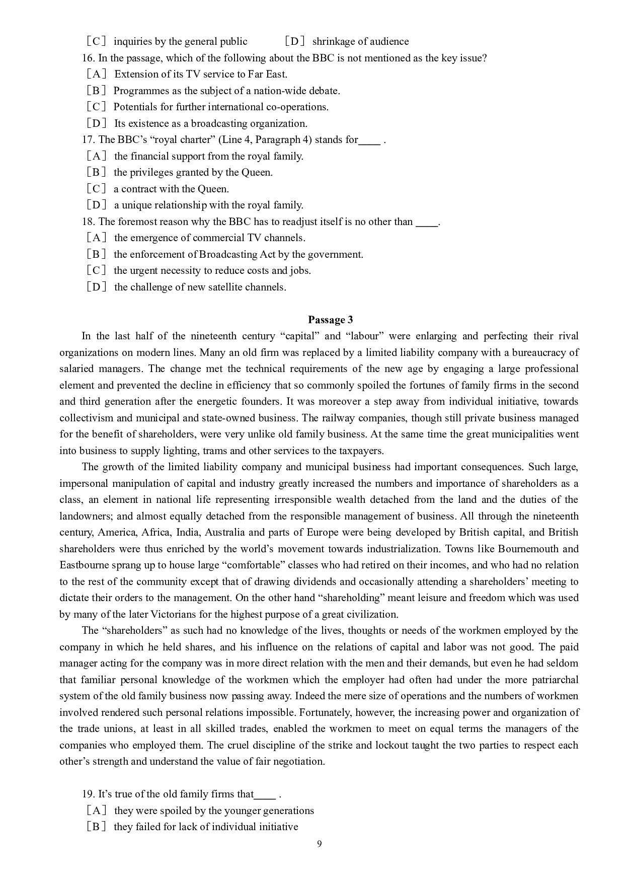 1986&mdash;1997年历年考研英语真题集.doc 第9页