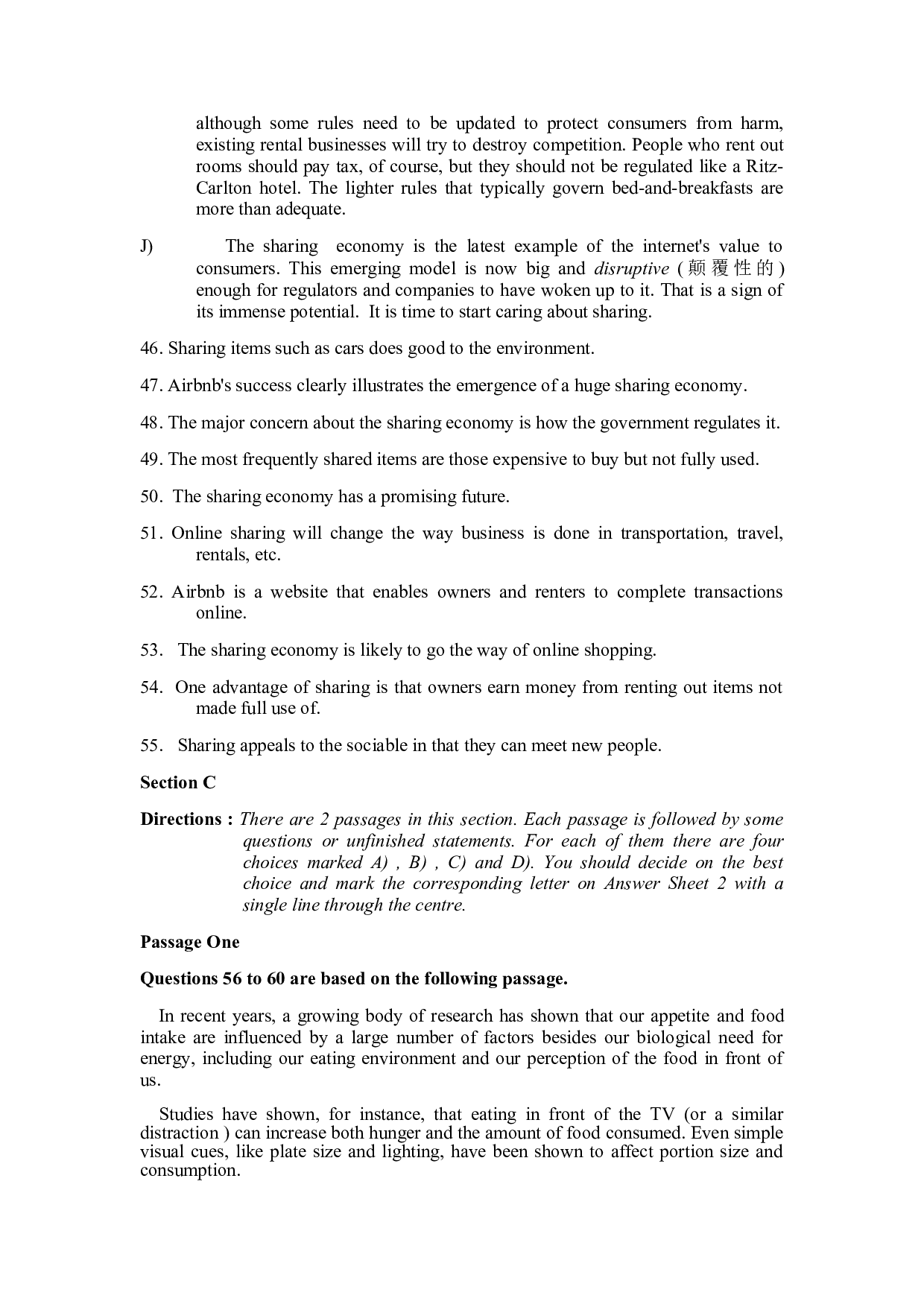 2013年12月大学英语四级考试真题(第1套).docx 第8页