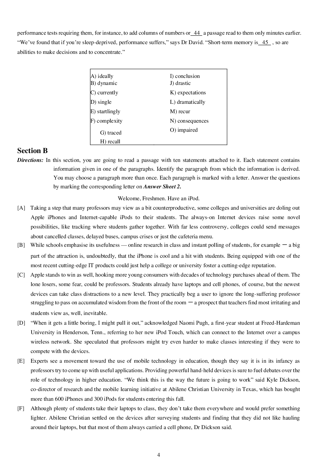 2013年6月六级考试真题（一）.pdf 第4页