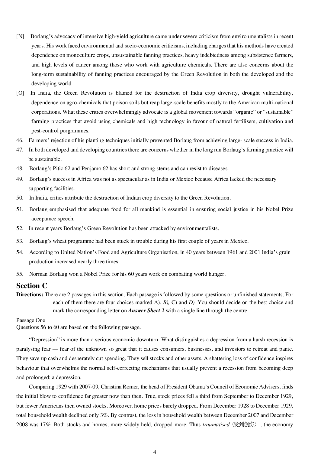 2013年6月六级考试真题（三）.pdf 第4页