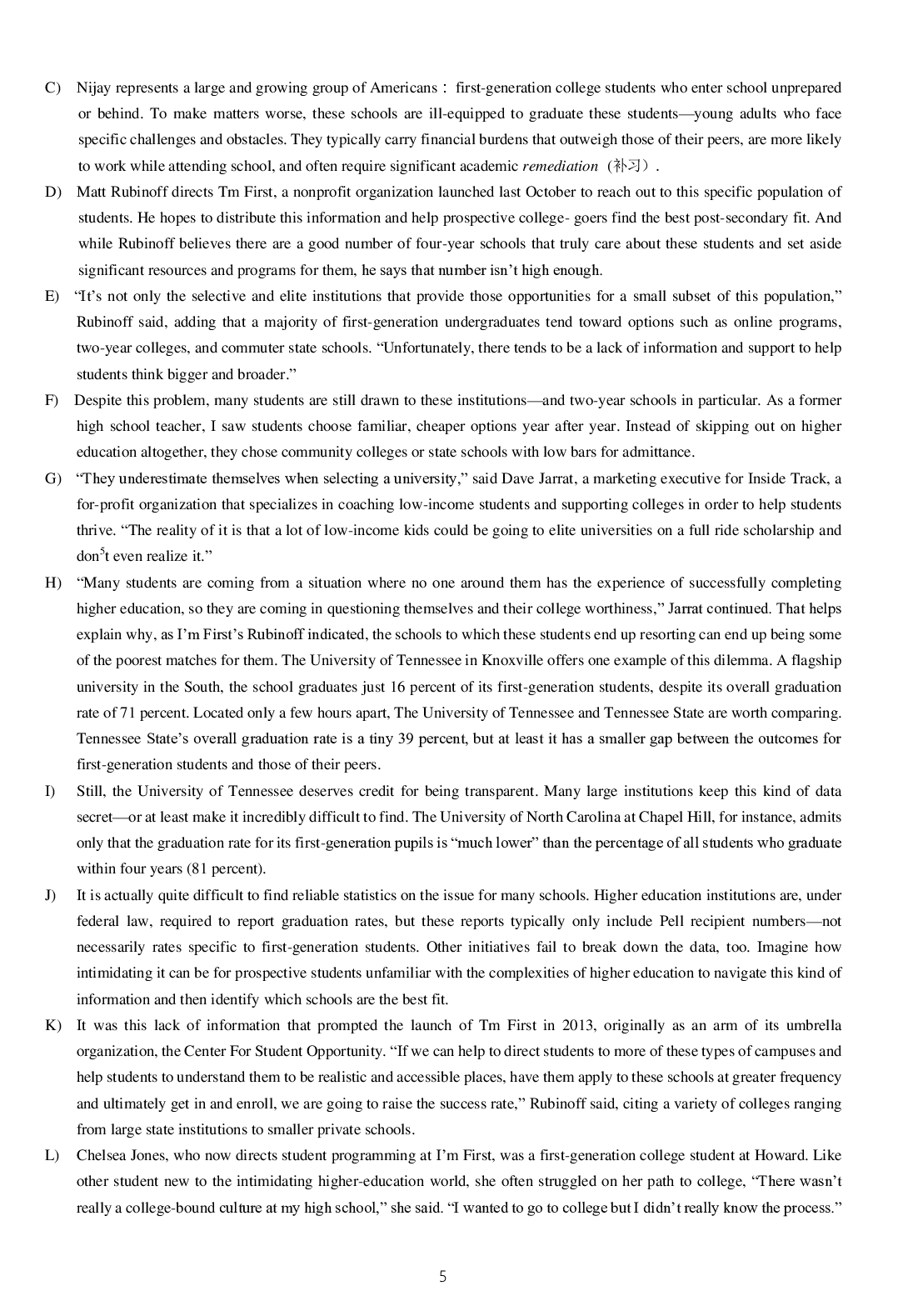 2015年12月大学英语六级考试真题（一）.pdf 第5页