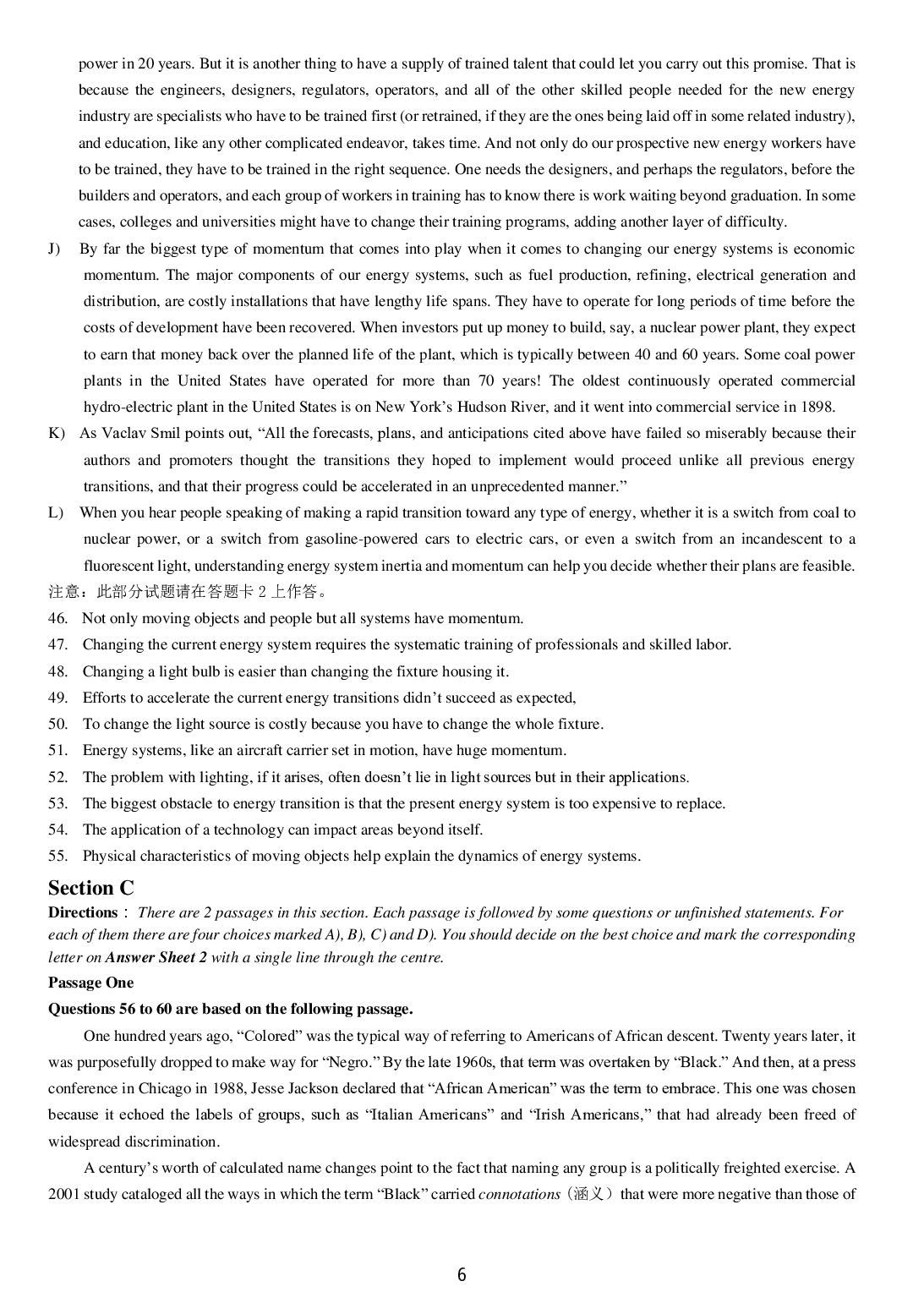 2015年12月大学英语六级考试真题（二）.pdf 第6页