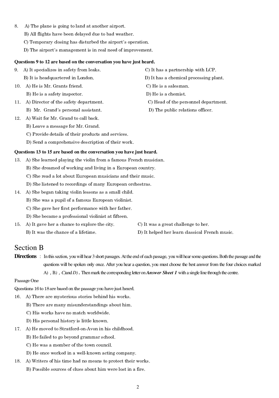 2015年6月年大学英语四级真题1.pdf 第2页