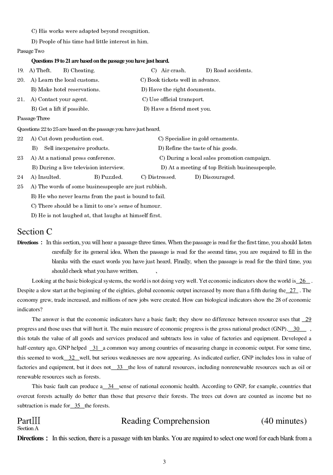 2015年6月年大学英语四级真题1.pdf 第3页