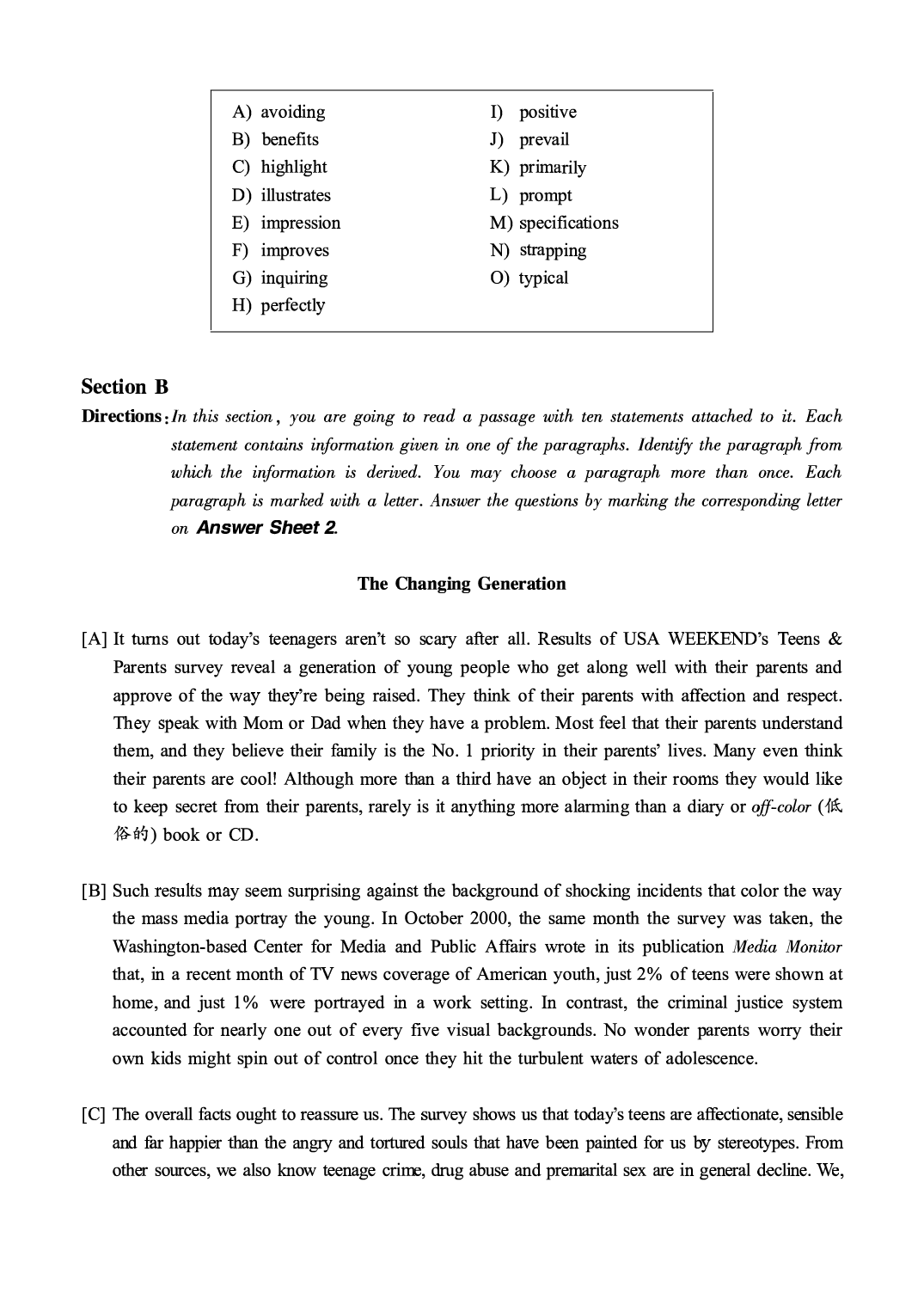 2016.06英语六级第2套真题.pdf 第5页