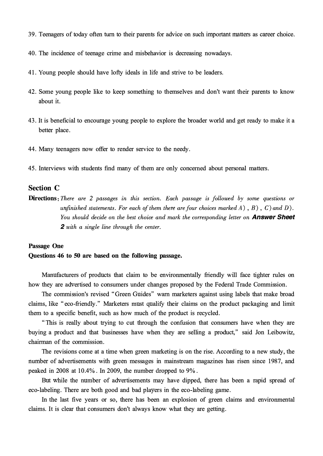 2016.06英语六级第2套真题.pdf 第8页