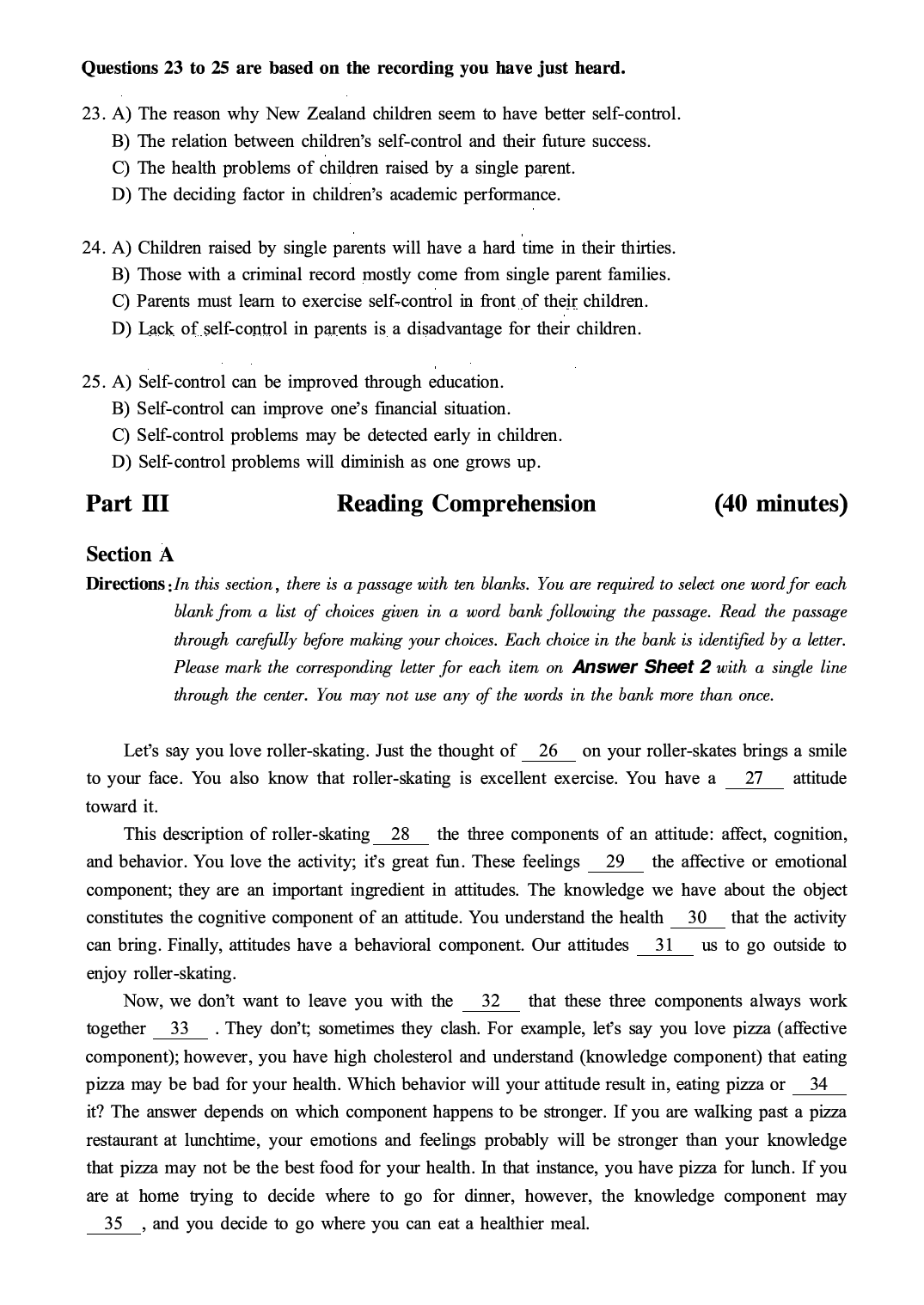 2016.06英语六级第2套真题.pdf 第4页
