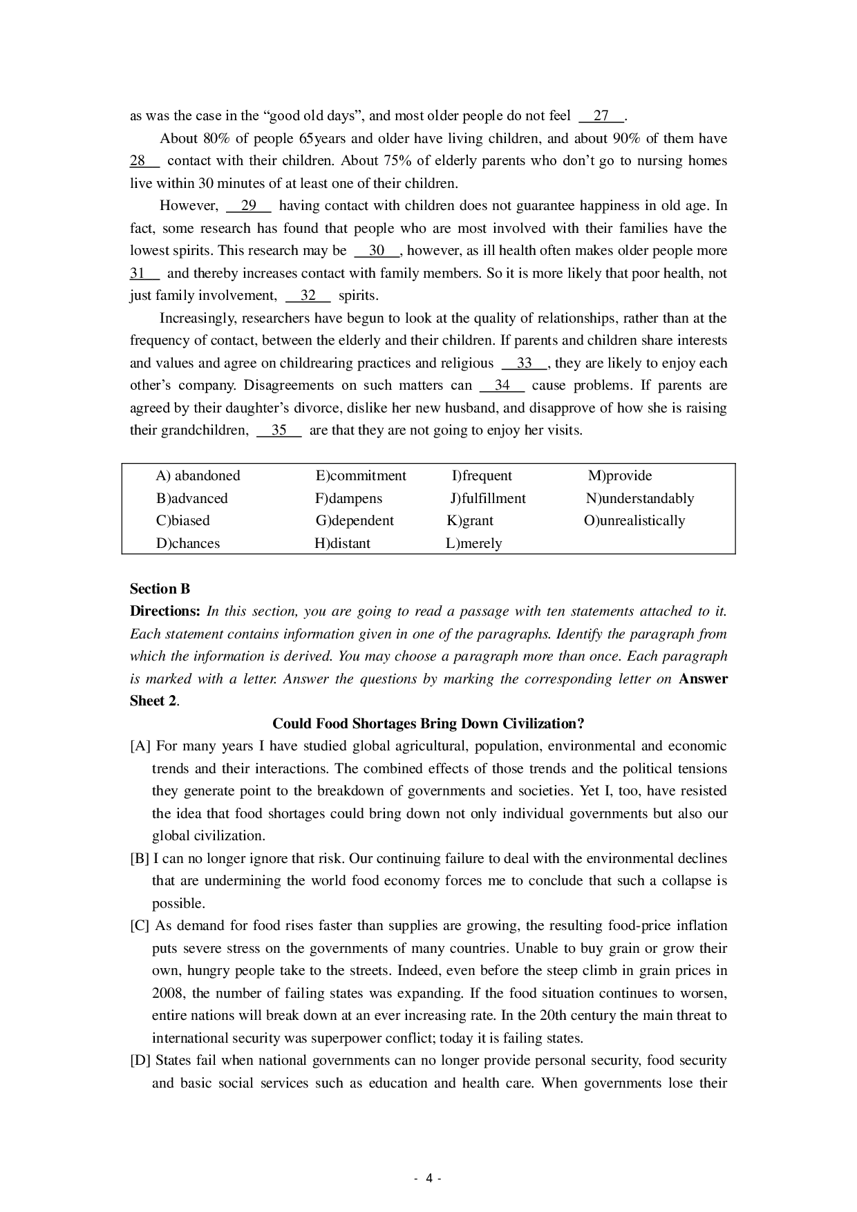 2016年6月大学英语四级第2套真题 .pdf 第4页