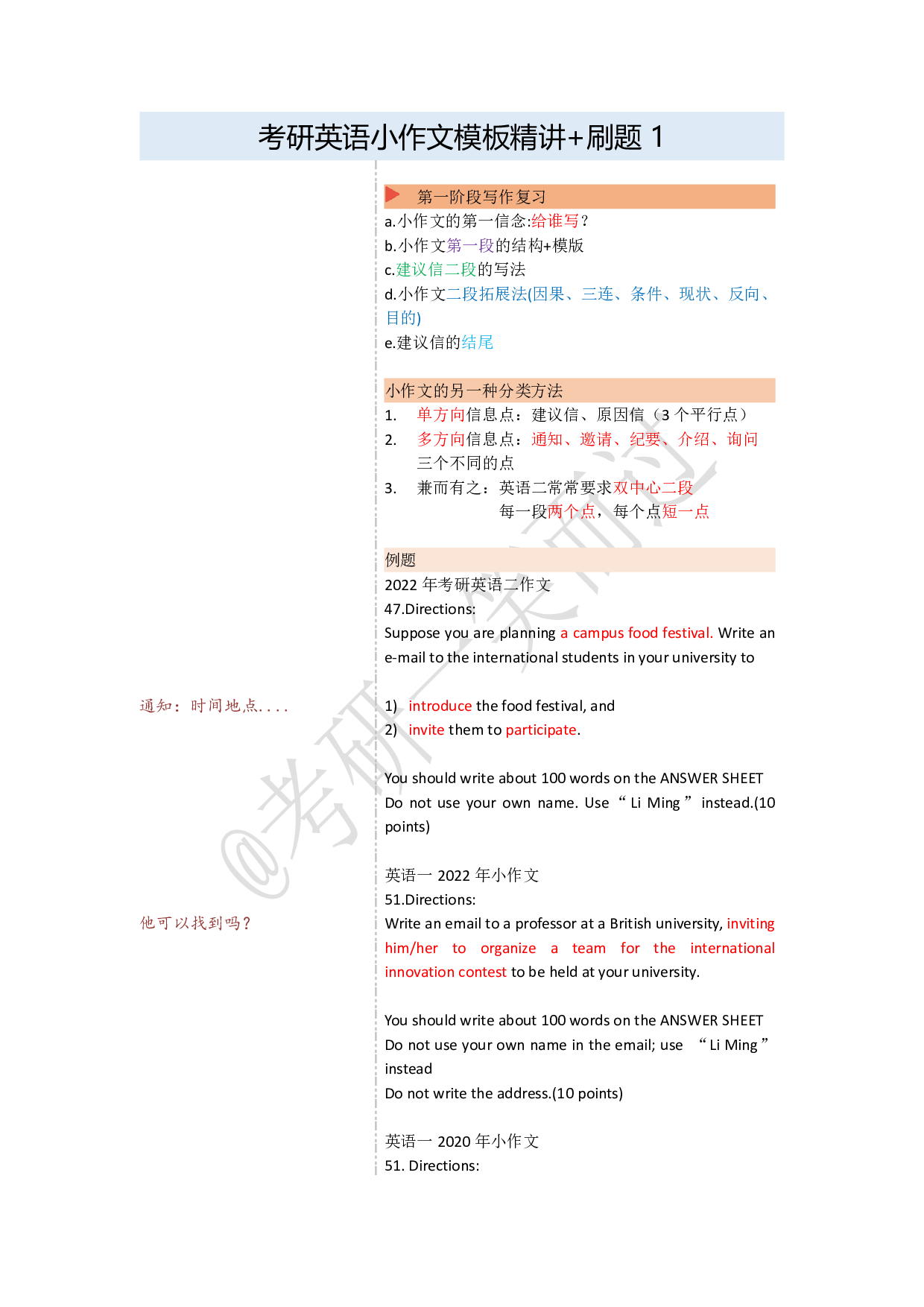 考研英语小作文模板精讲 (1).pdf 第1页
