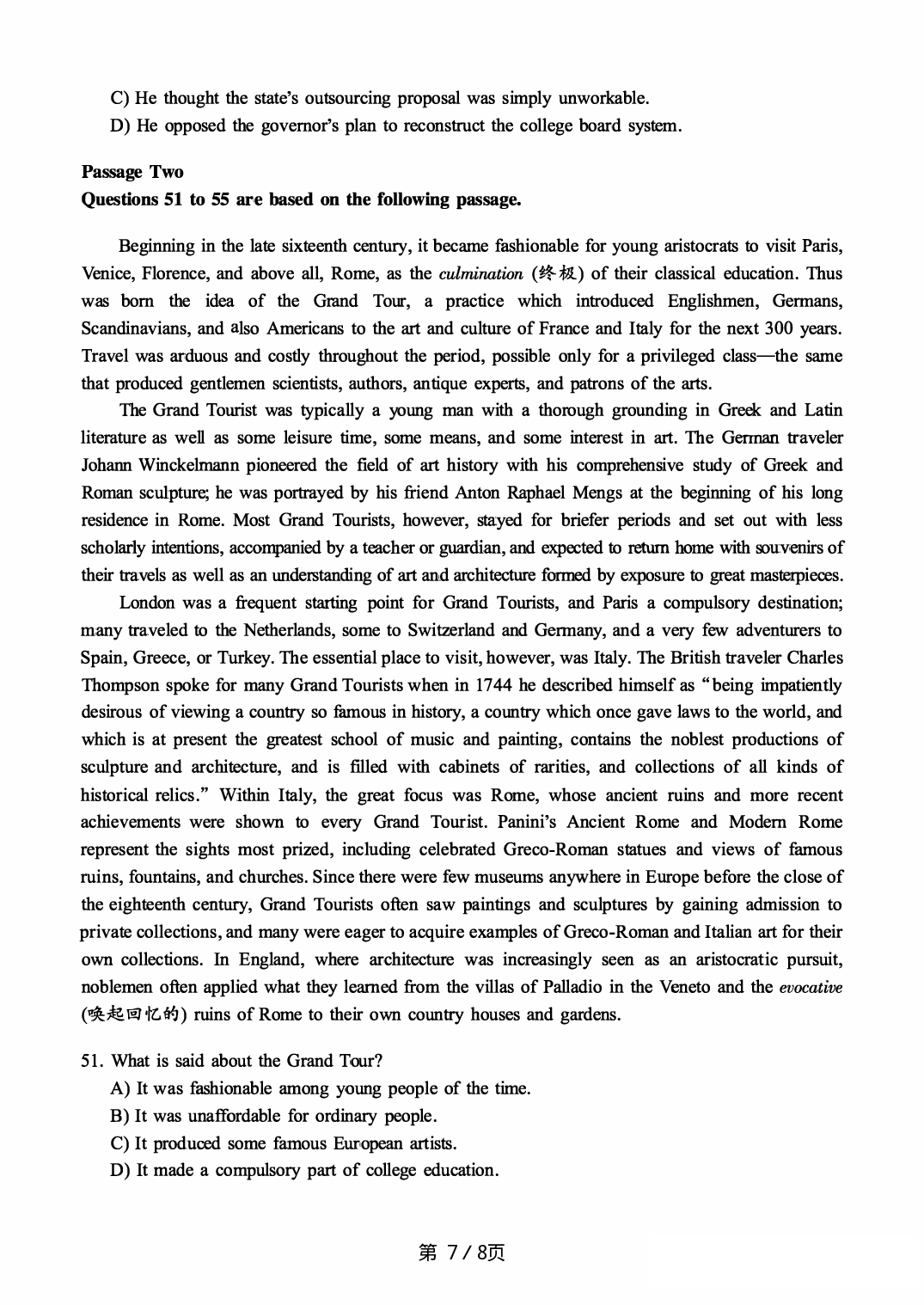 2017.06英语六级真题第3套.pdf 第7页