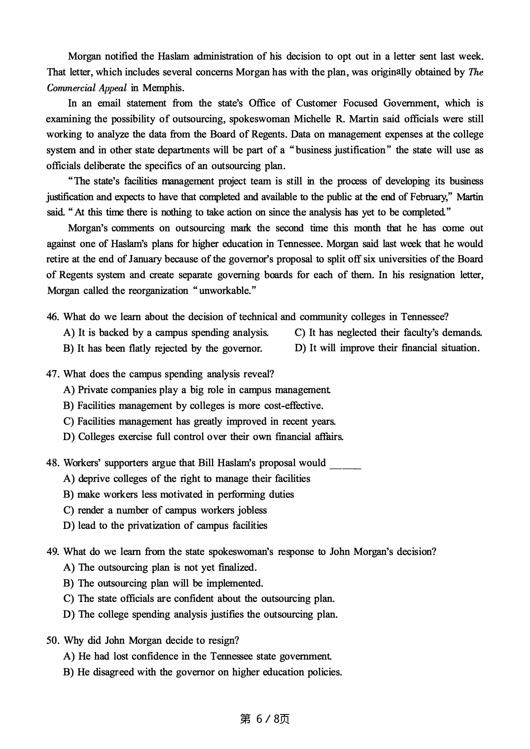 2017.06英语六级真题第3套.pdf 第6页