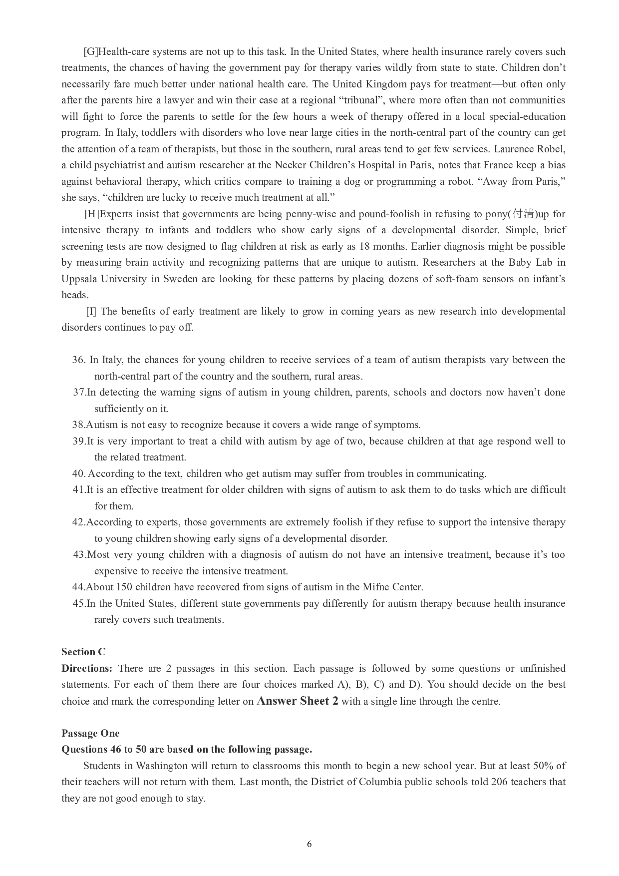 英语四级通关模拟卷第三套.pdf 第6页