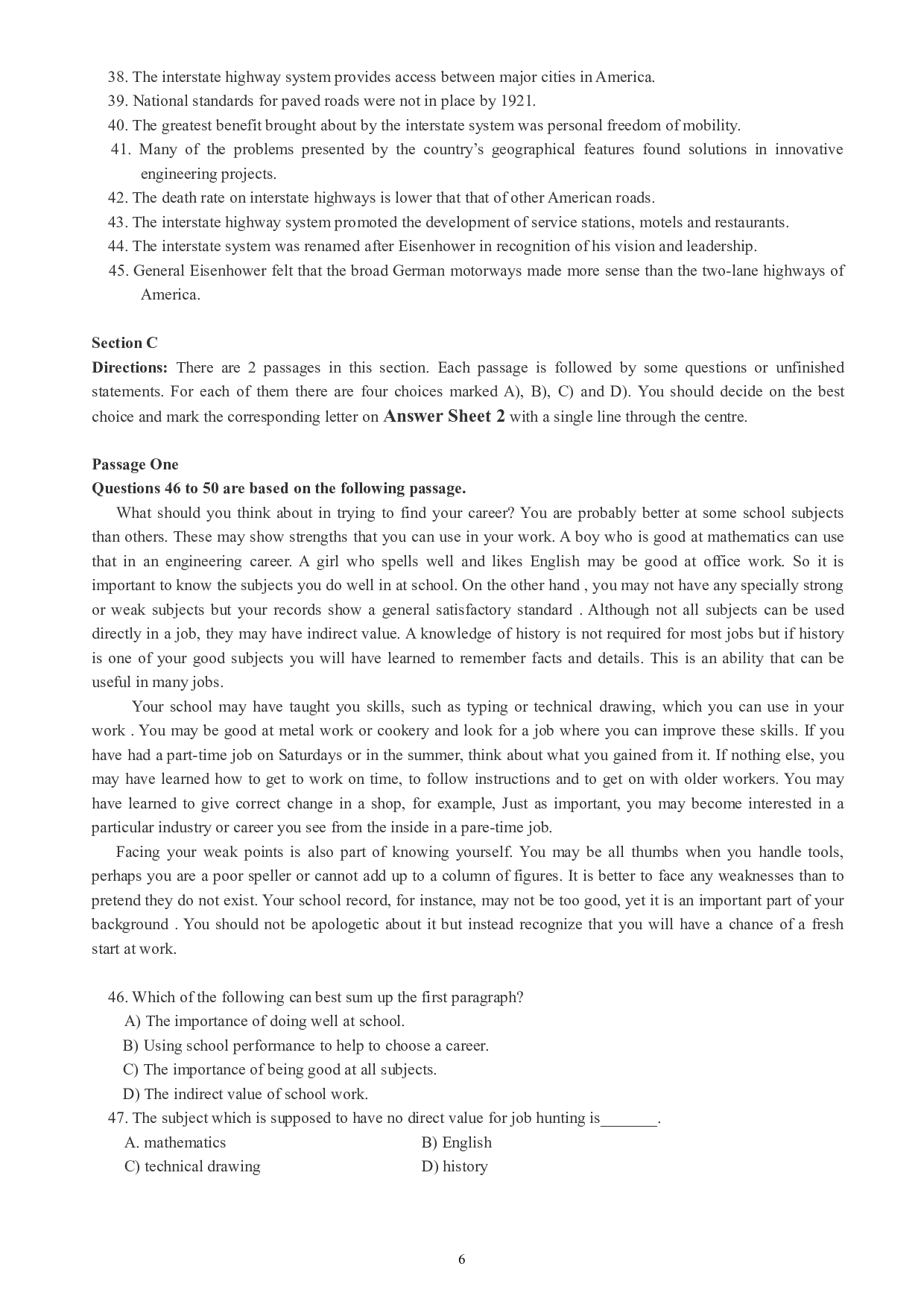 英语四级通关模拟卷第四套.pdf 第6页