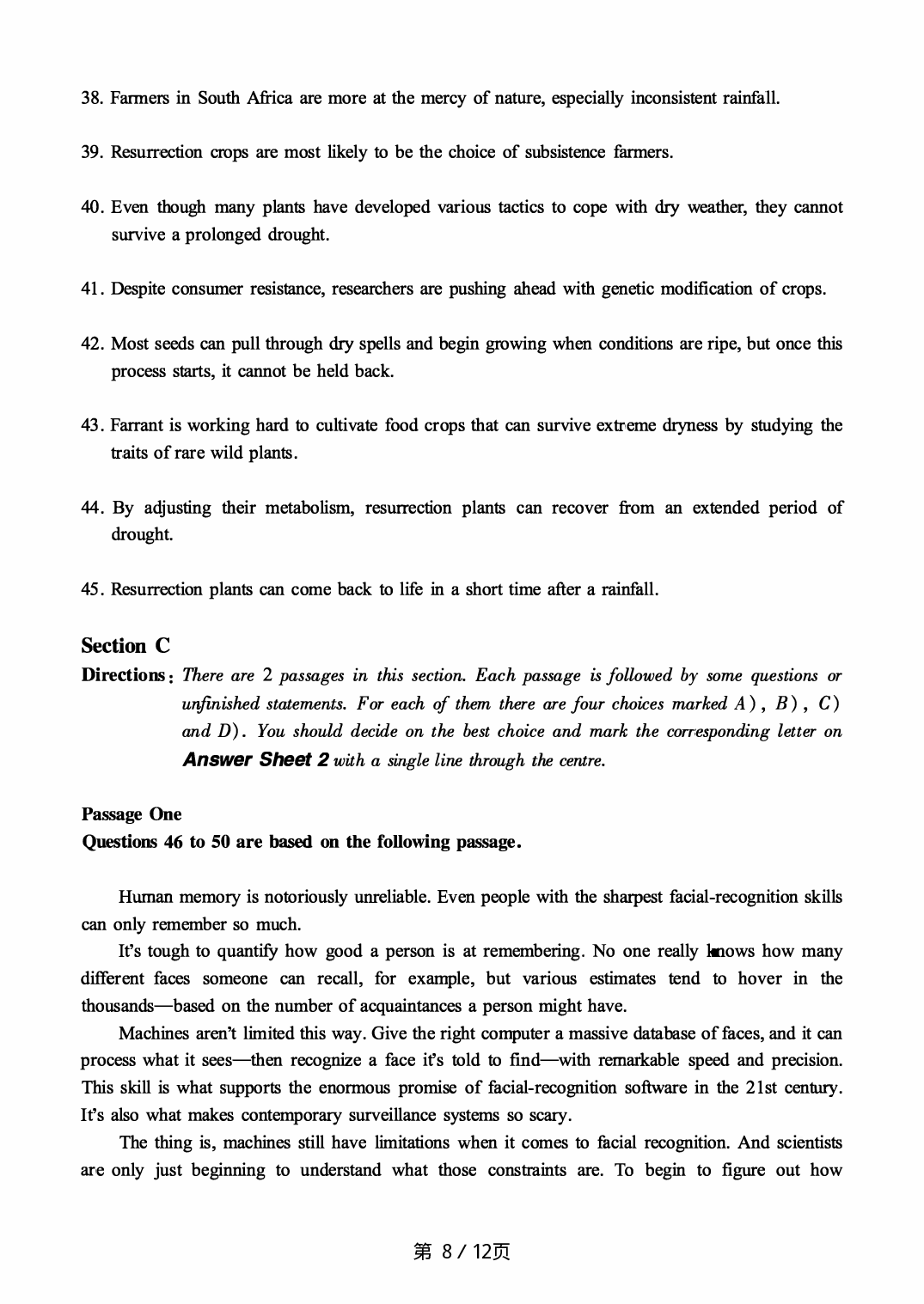 2018.06英语六级真题第2套.pdf 第8页