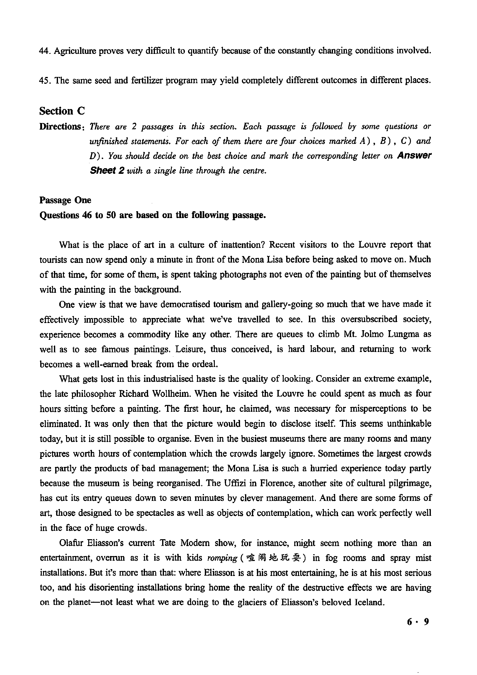 2020.12英语六级真题第1套.pdf 第9页