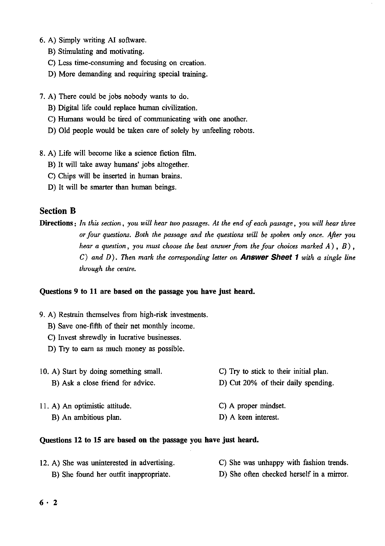 2020.12英语六级真题第1套.pdf 第2页