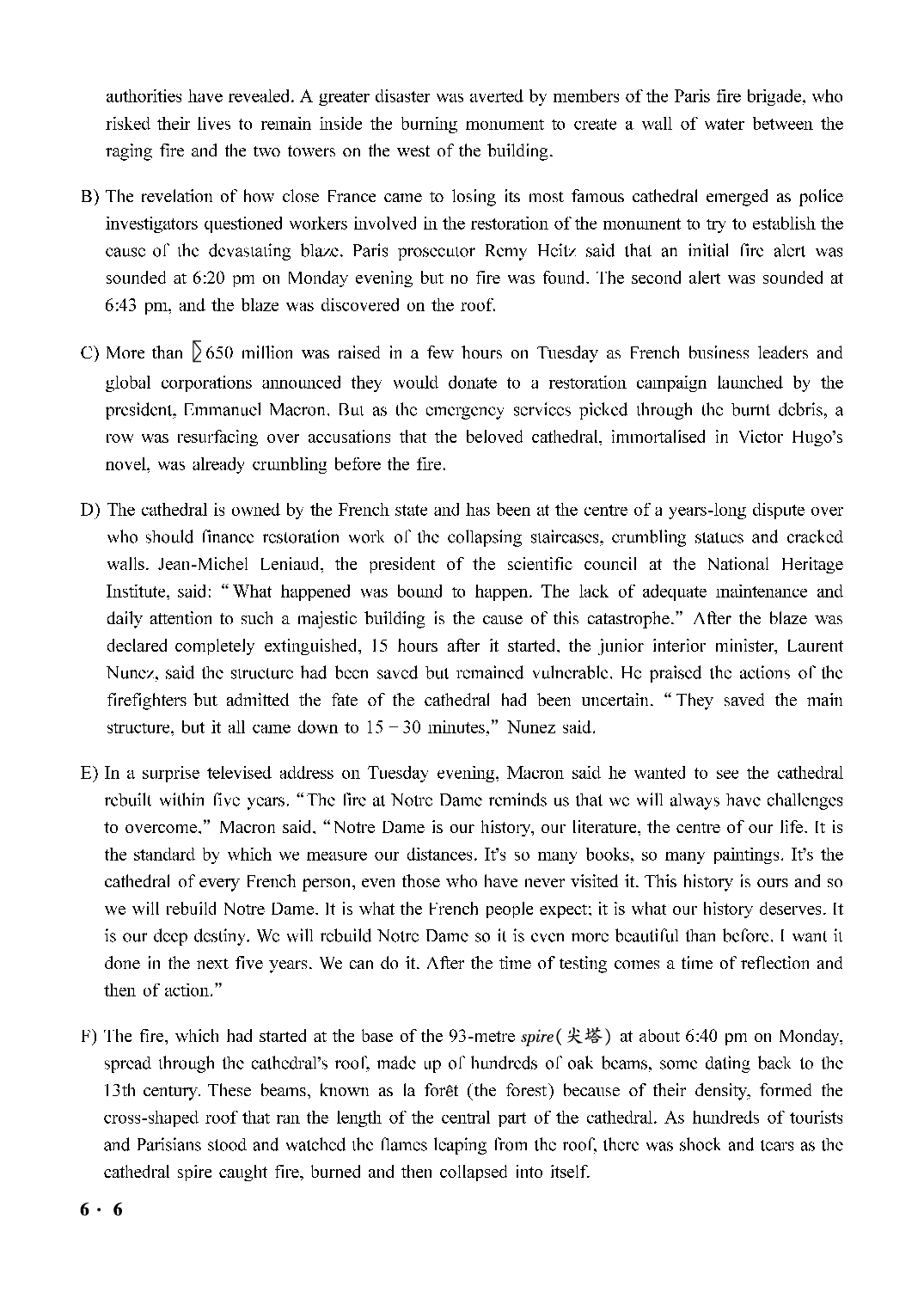 2021.06英语六级真题第2套.pdf 第6页