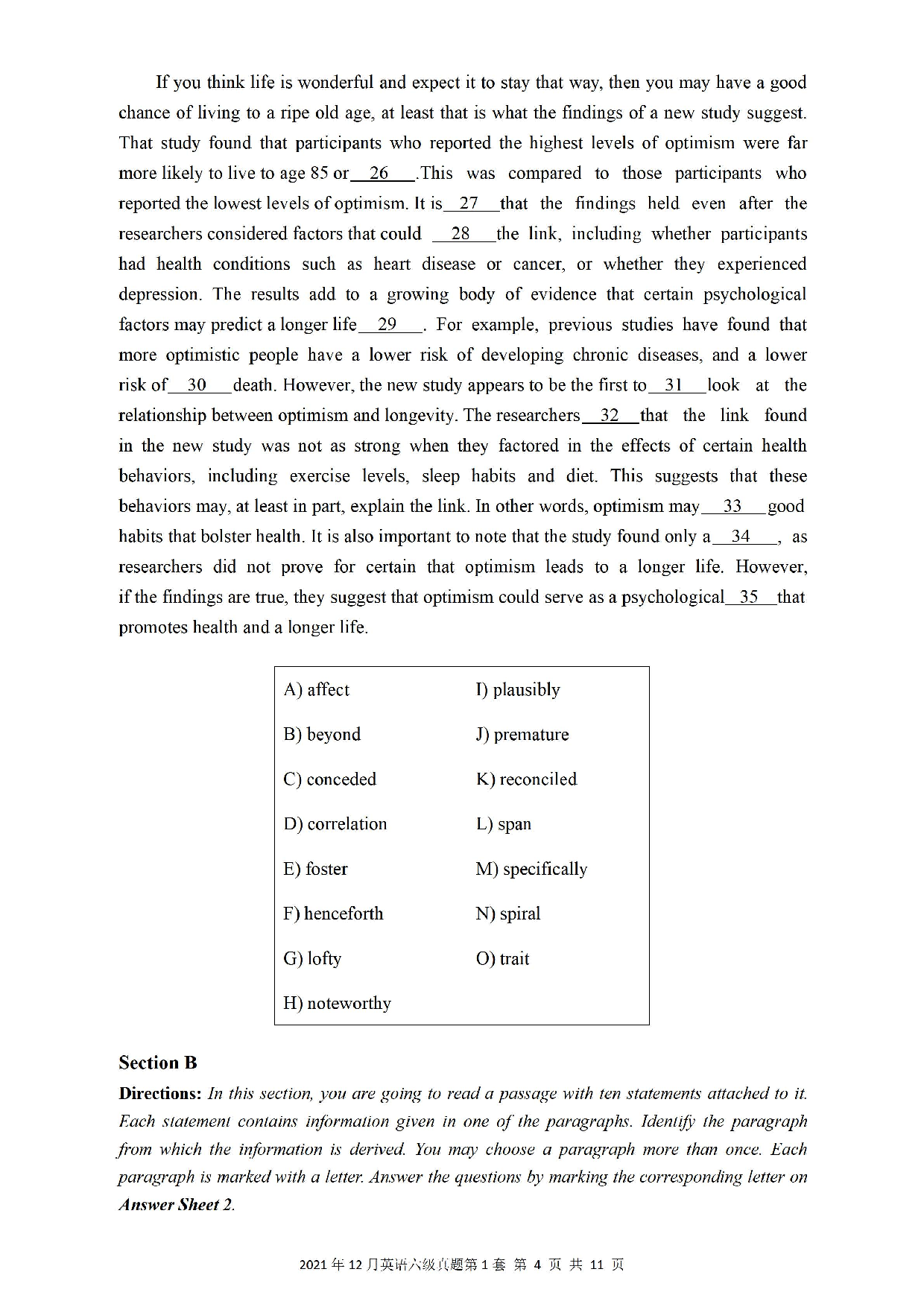 2021.12英语六级真题第1套.pdf 第4页