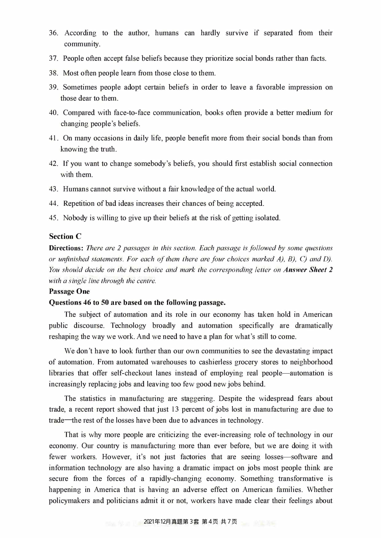 2021.12英语六级真题第3套.pdf 第4页