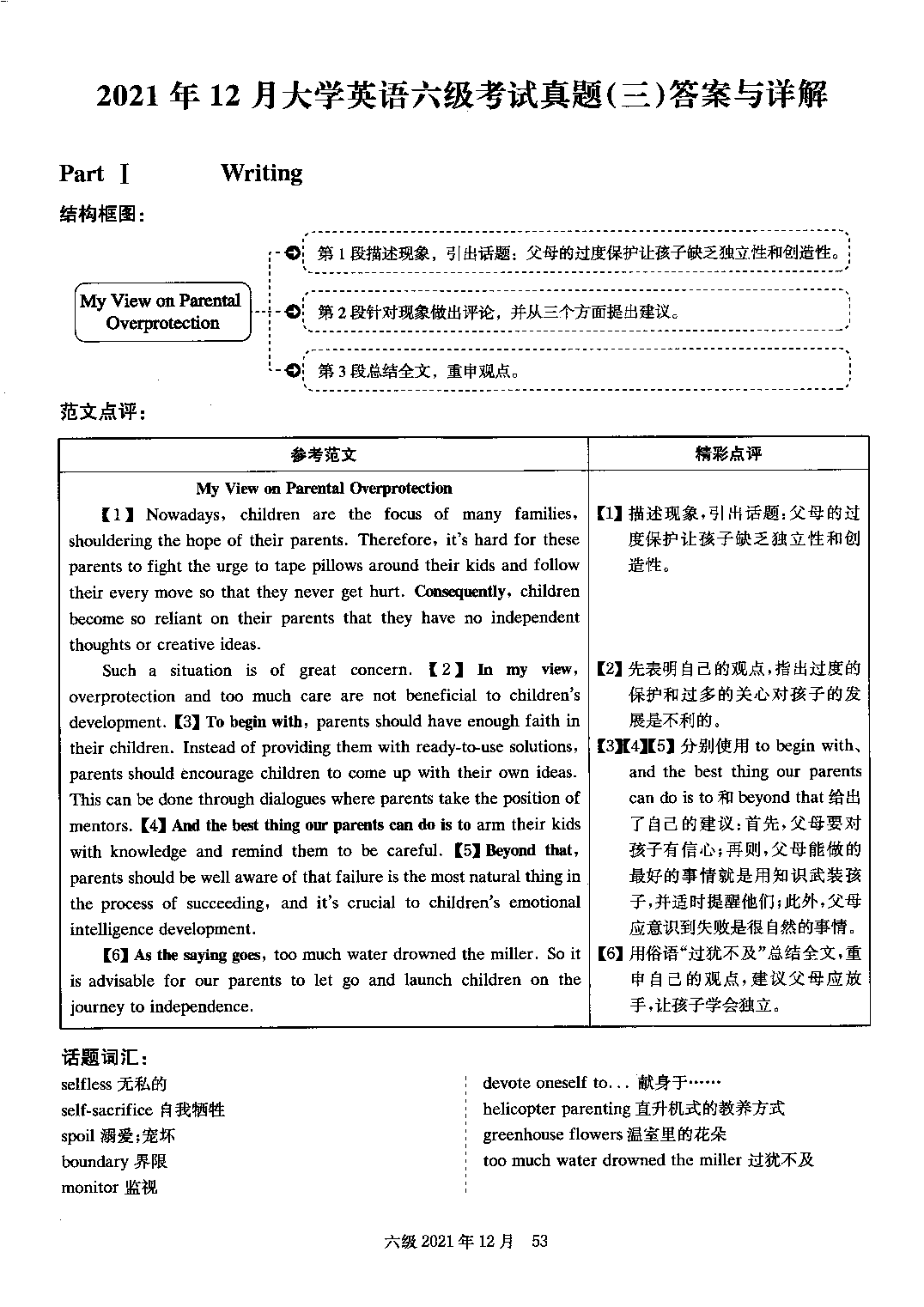 2021.12英语六级真题答案解析第3套.pdf 第1页