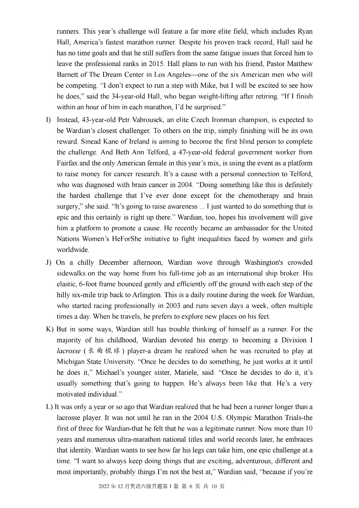 2022.12英语六级真题第1套.pdf 第6页