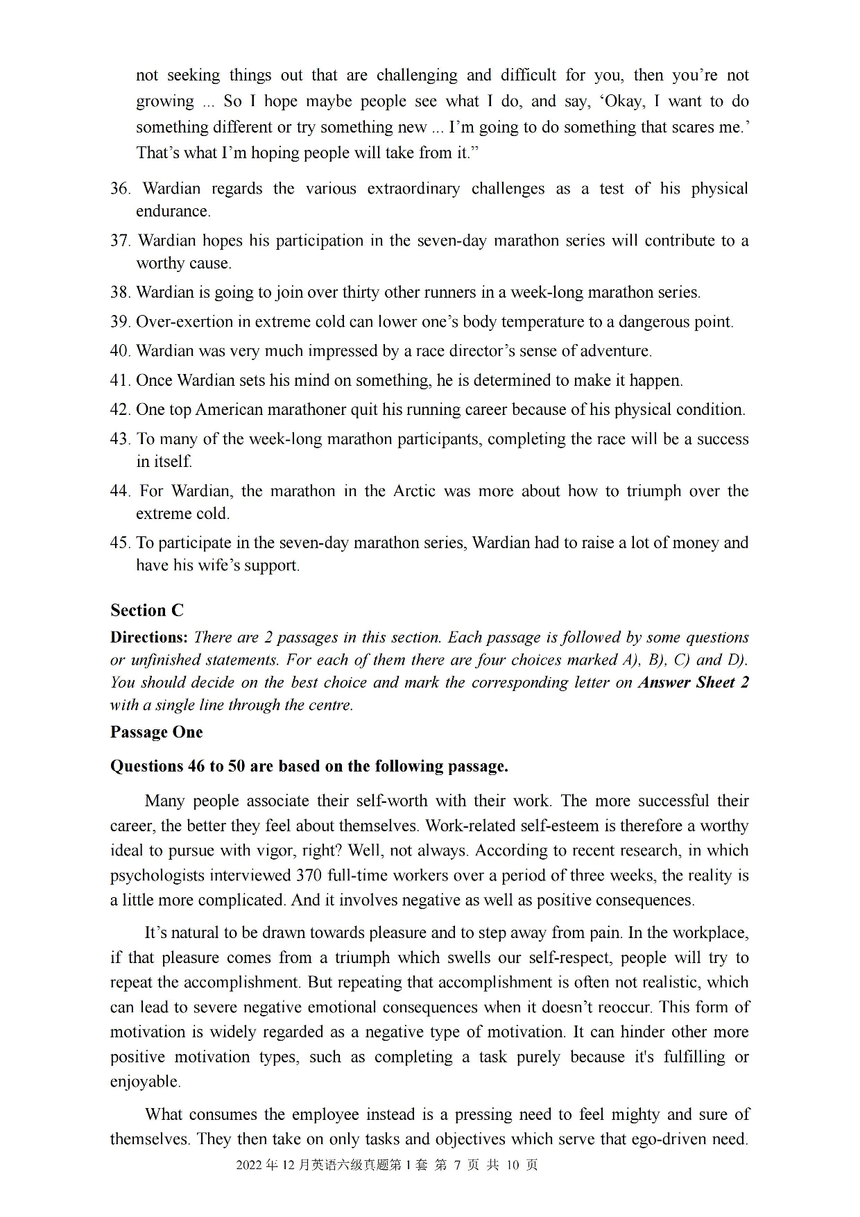 2022.12英语六级真题第1套.pdf 第7页