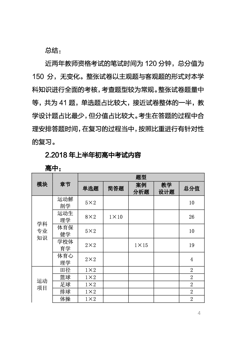 教资《体育学科与知识能力》考情分析＋笔记.pdf 第2页