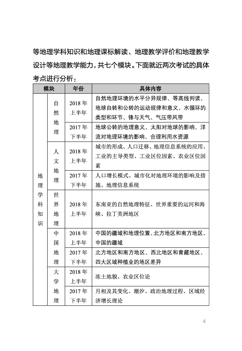 教资《地理学科与知识能力》考情分析＋笔记.pdf 第2页