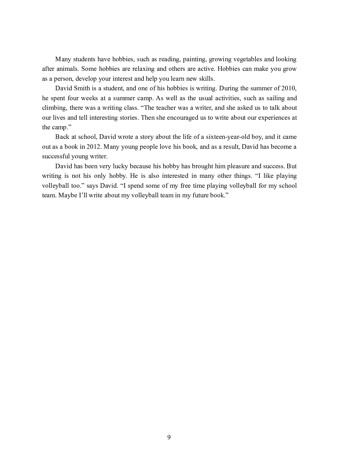 2021年全国教师资格证考试-中学笔试科目三《学科知识与教学能力》模拟卷-初中英语（楚辞）.pdf 第9页