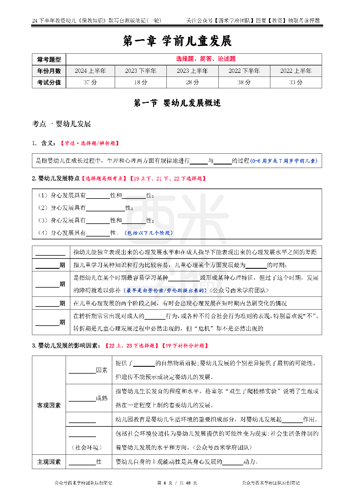 24年下幼儿园-《保教知识与能力》-一轮默写自测笔记.pdf 第4页