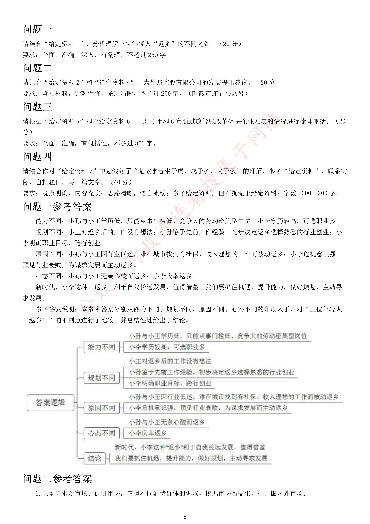 2021年公务员多省联考《申论》题（河南县级卷）.pdf 第5页