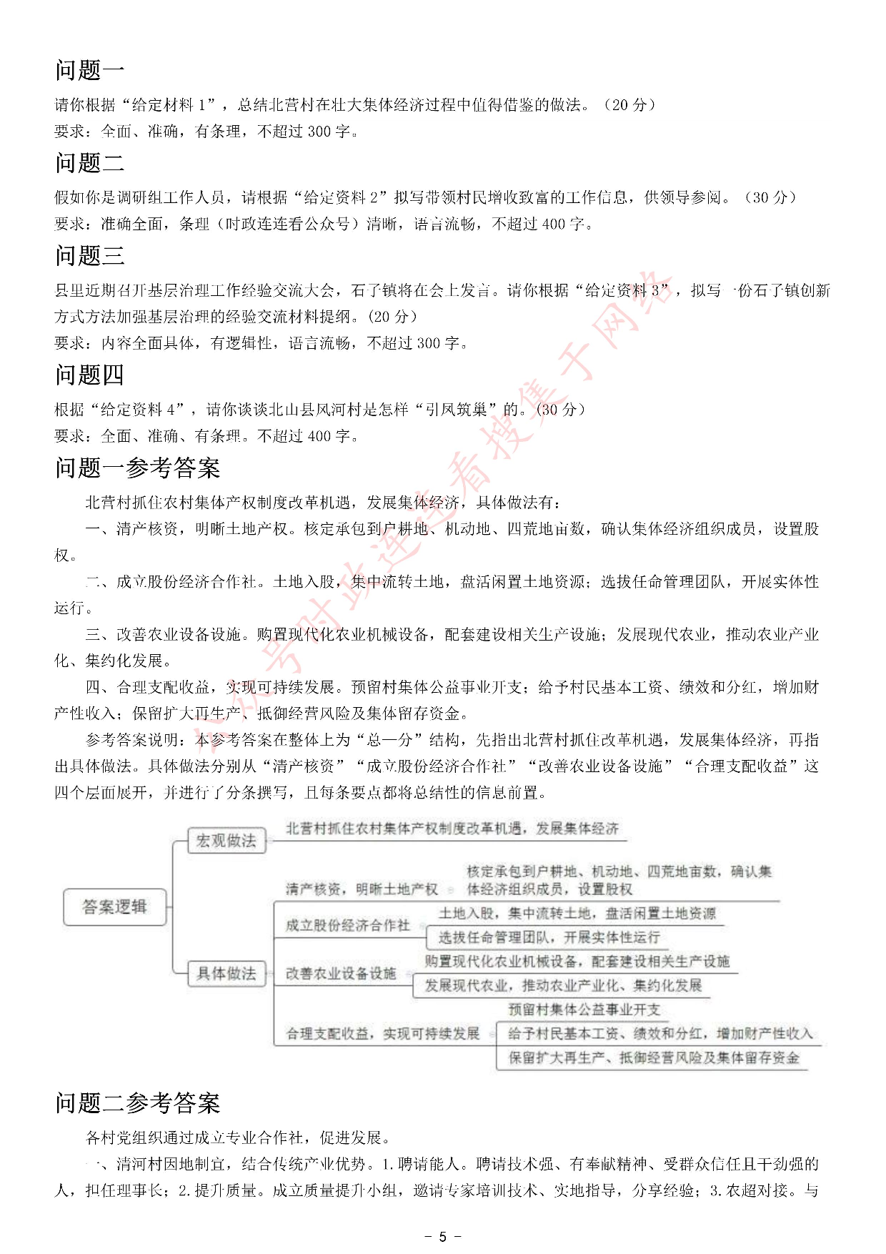 2021年公务员多省联考《申论》题（甘肃乡镇卷）.pdf 第5页